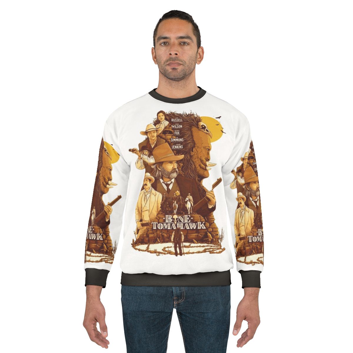 Vintage Bone Tomahawk Western Movie Artwork Sweatshirt