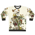 Bones and Botany Sweatshirt featuring a skeleton and botanical design