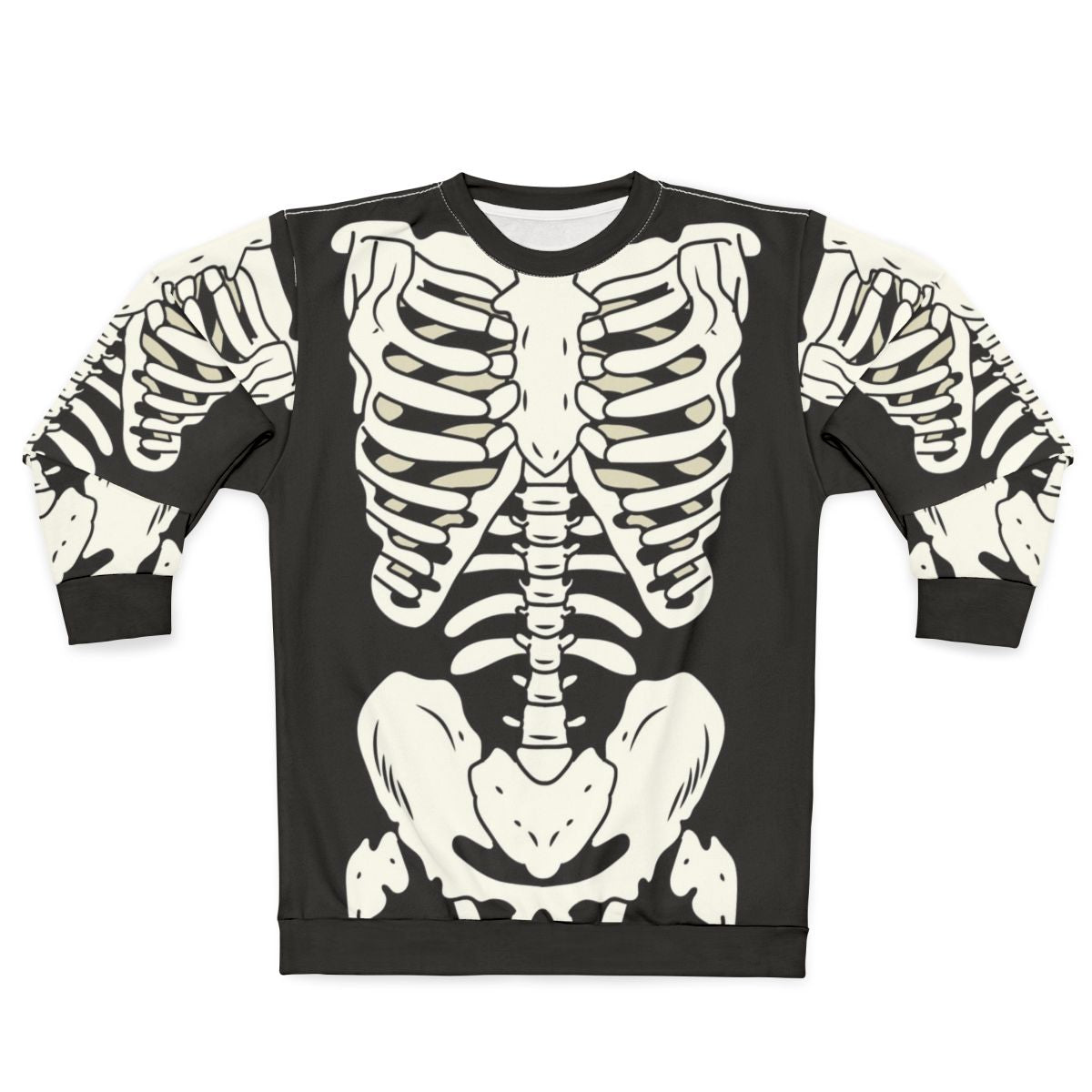 Punk skeleton bones graphic sweatshirt