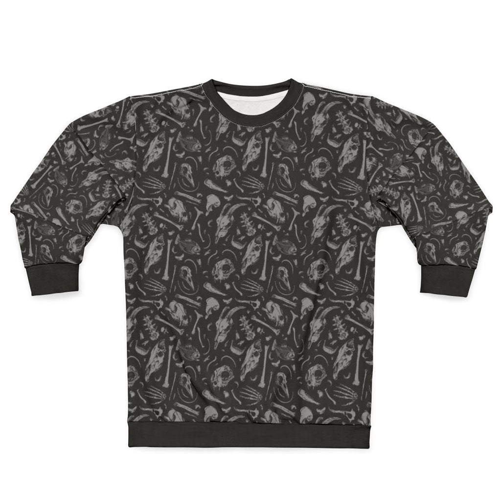 Bones skeleton skull dark graphic sweatshirt