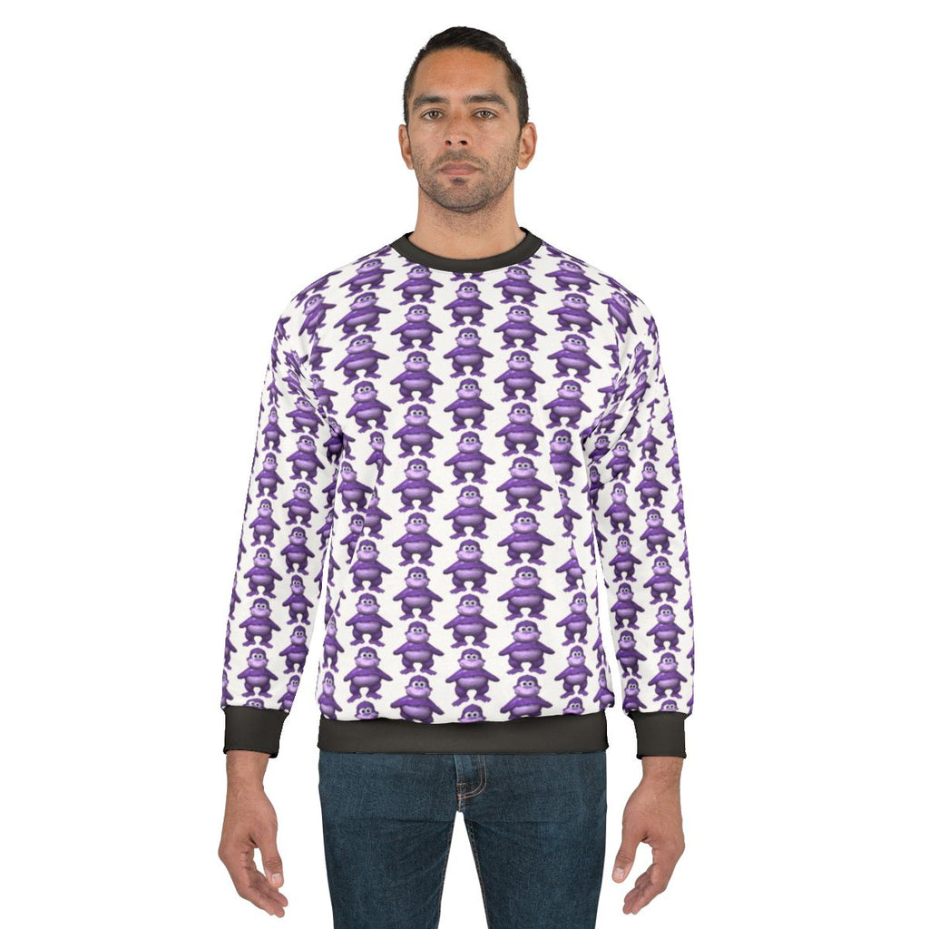 Bonzi Buddy themed sweatshirt for retro gaming enthusiasts