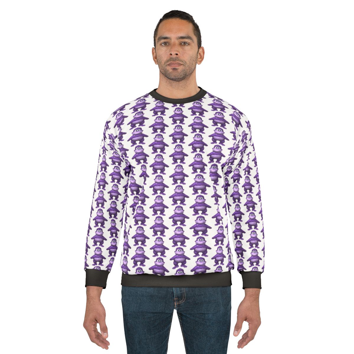 Bonzi Buddy themed sweatshirt for retro gaming enthusiasts