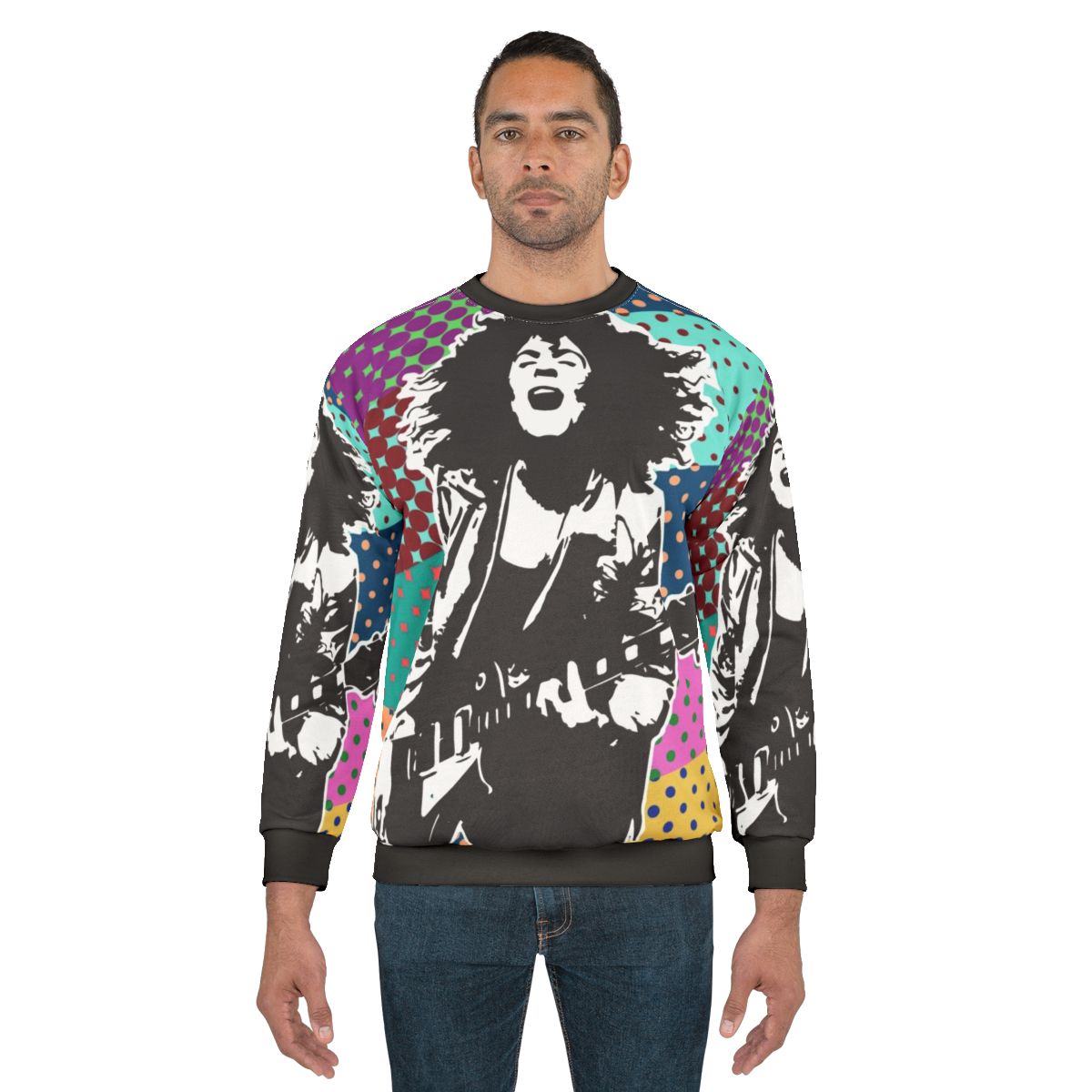 Glam rock inspired Boogie On sweatshirt
