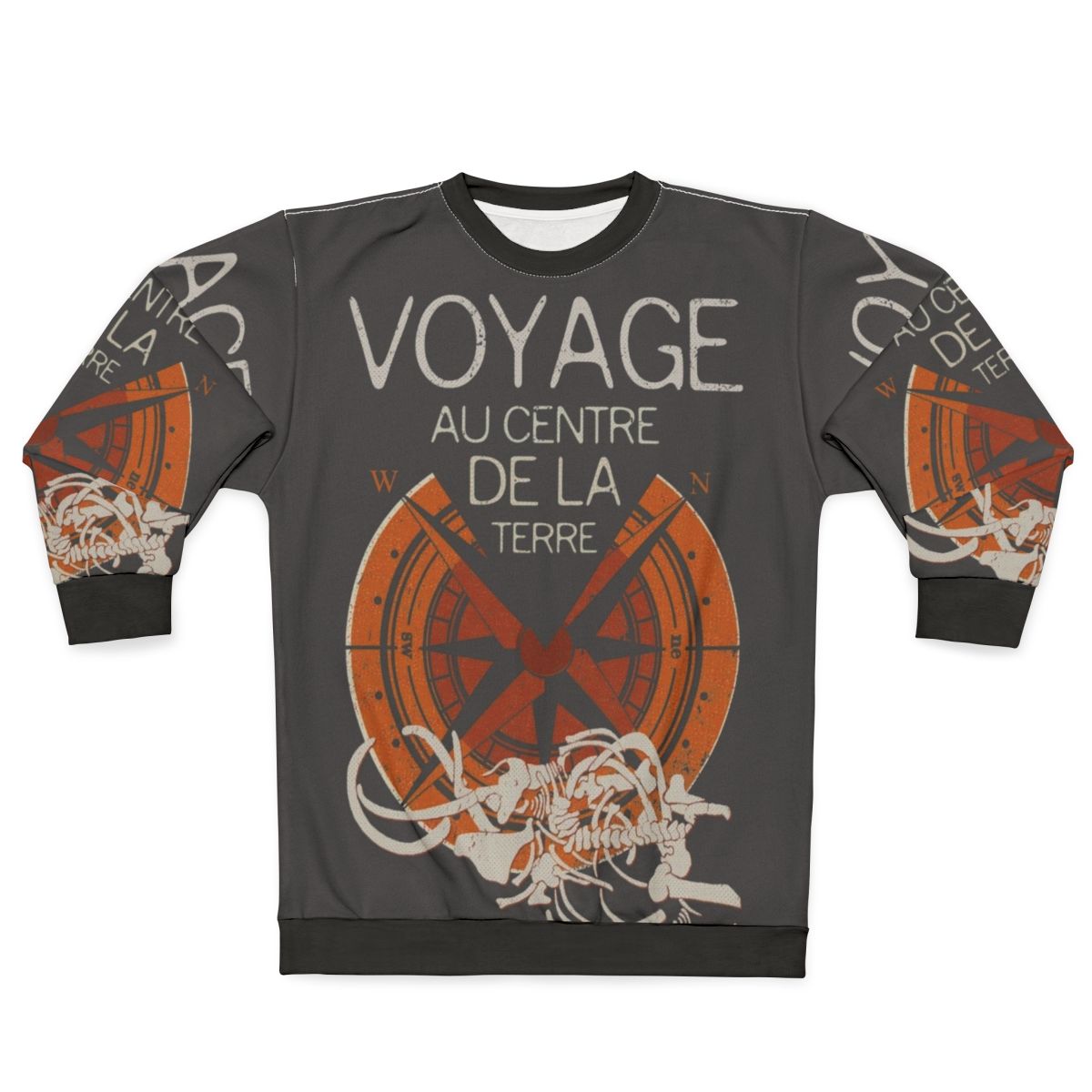Jules Verne books collection sweatshirt