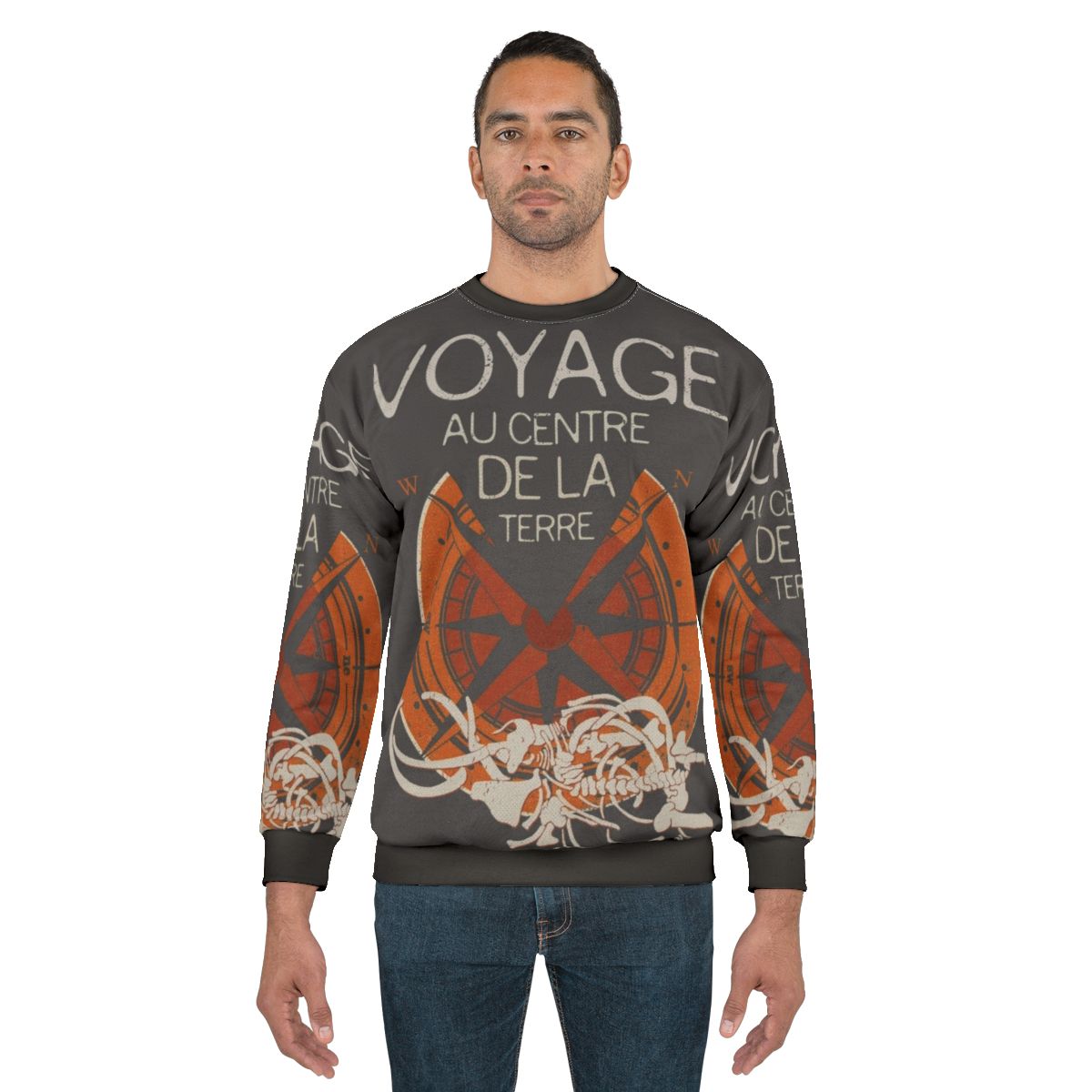 Jules Verne books collection sweatshirt