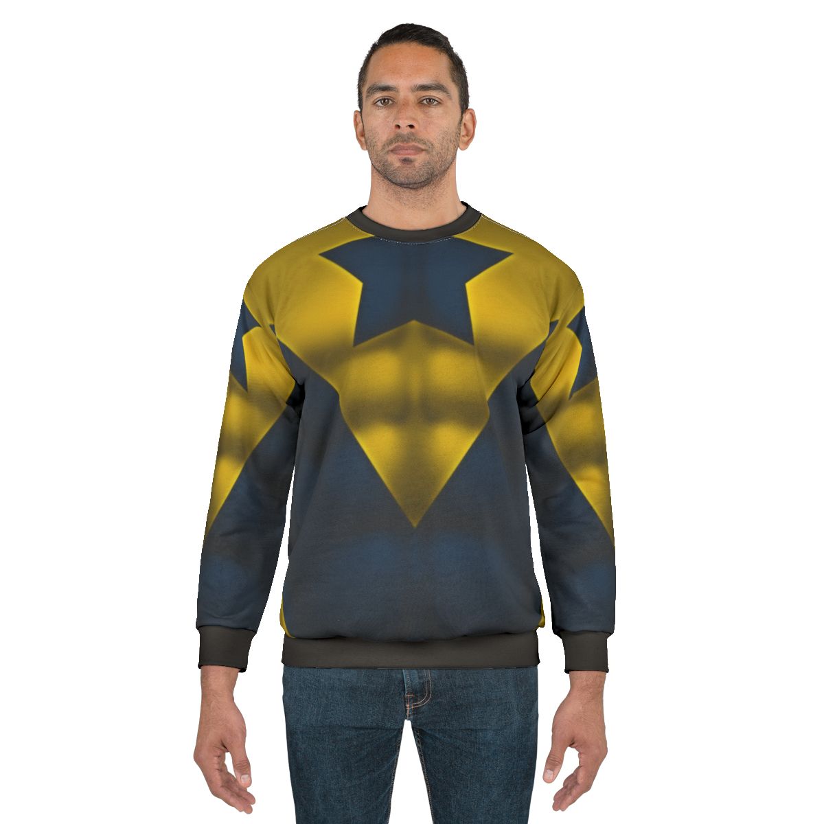 Booster Gold superhero art sweatshirt