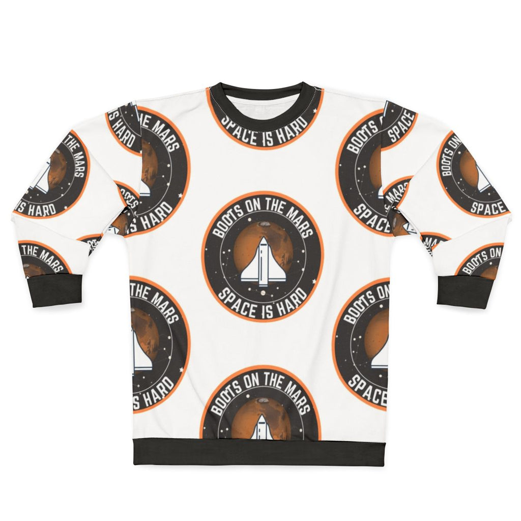 Space Force Sweatshirt with Boots on the Mars Design