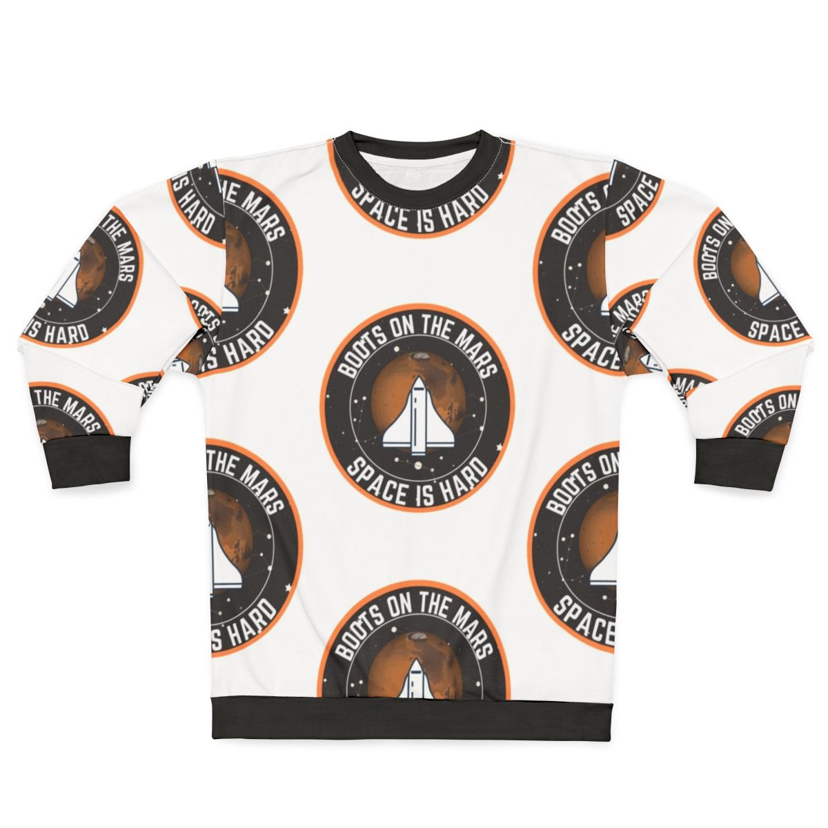 Space Force Sweatshirt with Boots on the Mars Design