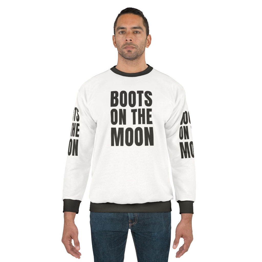 Space Force Netflix Sweatshirt with Boots on the Moon Design