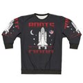 Boots on the Moon Sweatshirt featuring a humorous space-themed design