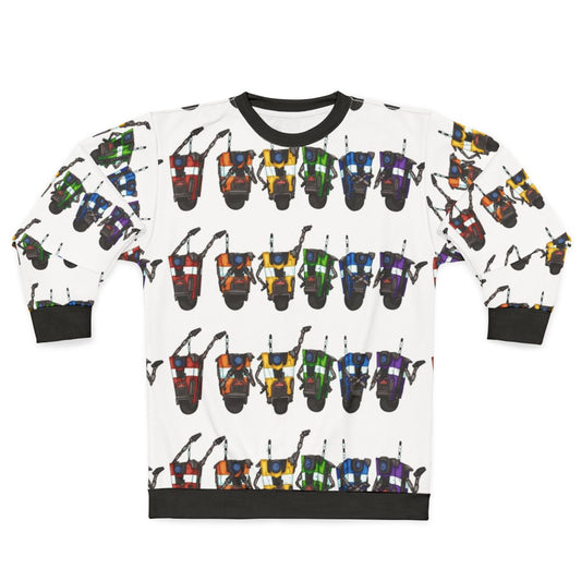 Borderlands Claptrap Rainbow Horizontal Sweatshirt