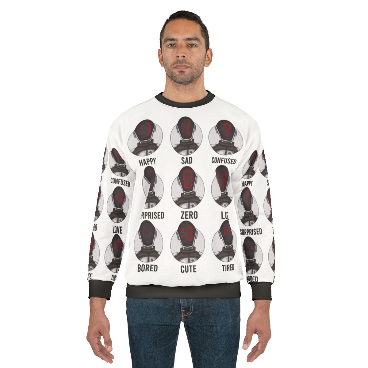 Borderlands Zer0 Facial Expressions Sweatshirt