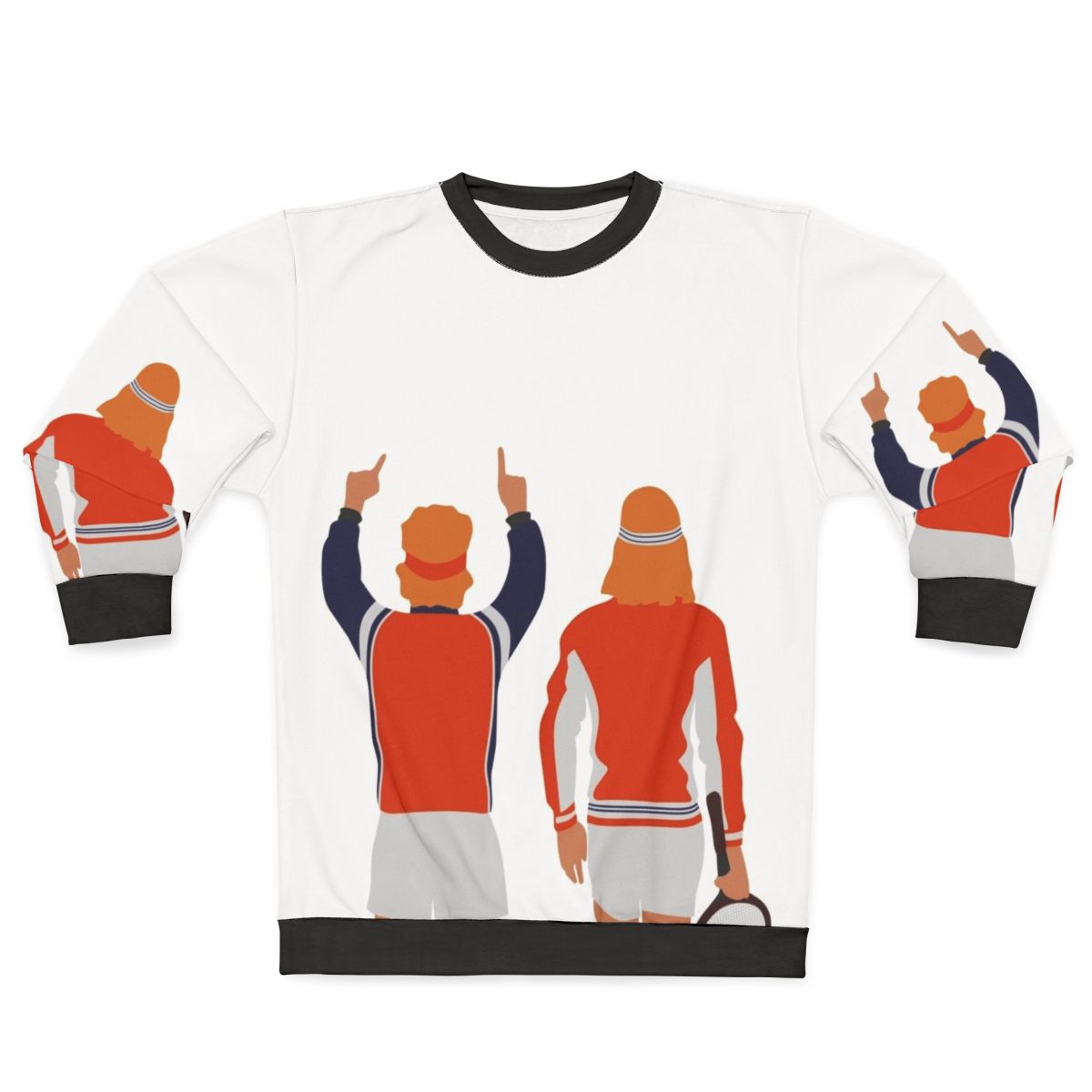 Borg McEnroe Tennis Player Sweatshirt