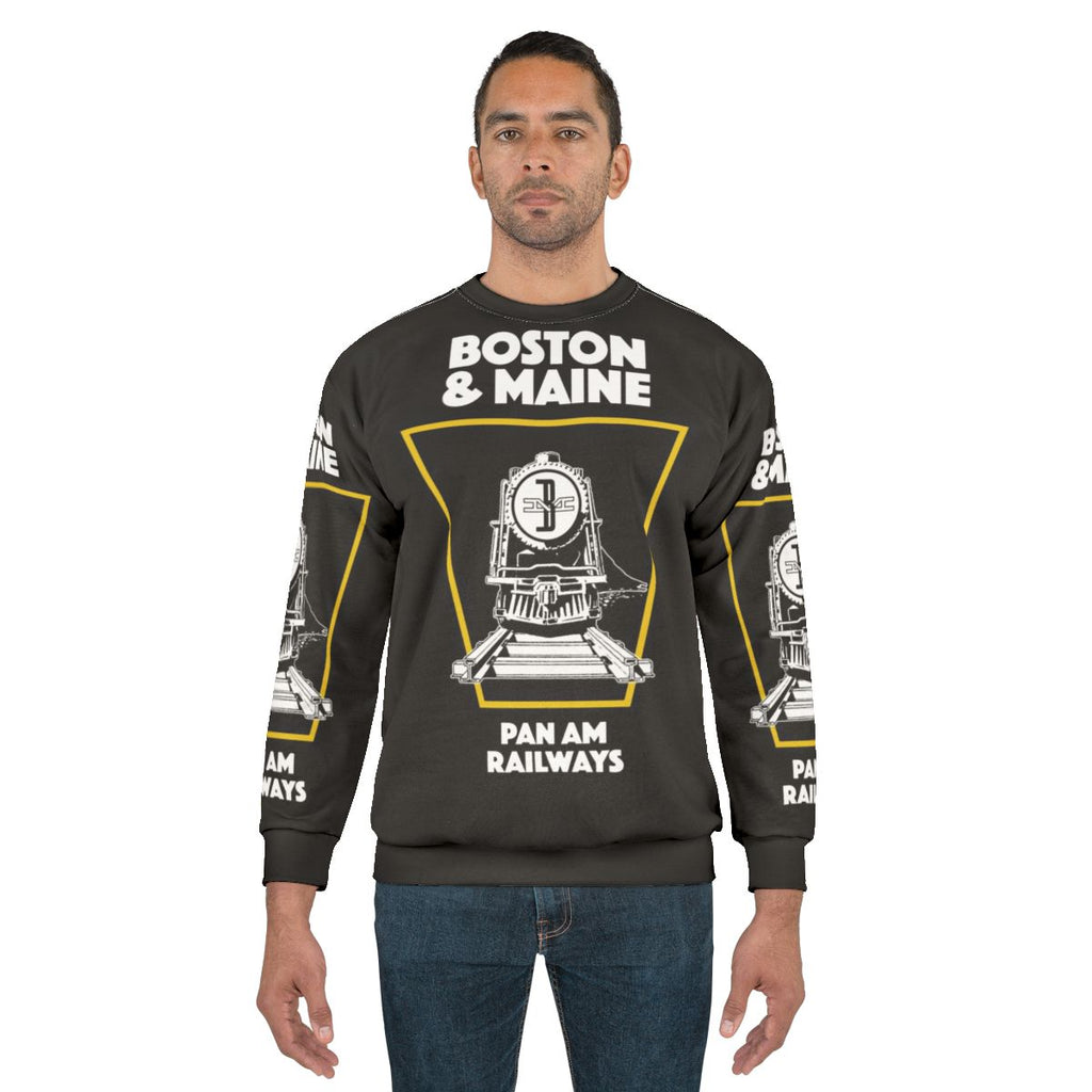 Vintage Boston Maine Train Emblem Sweatshirt