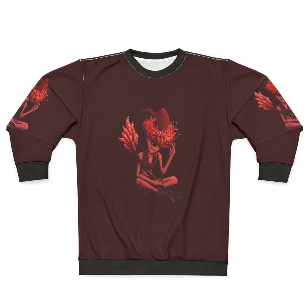 Botanic Witch Alien Sweatshirt with plant-inspired design