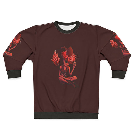 Botanic Witch Alien Sweatshirt with plant-inspired design