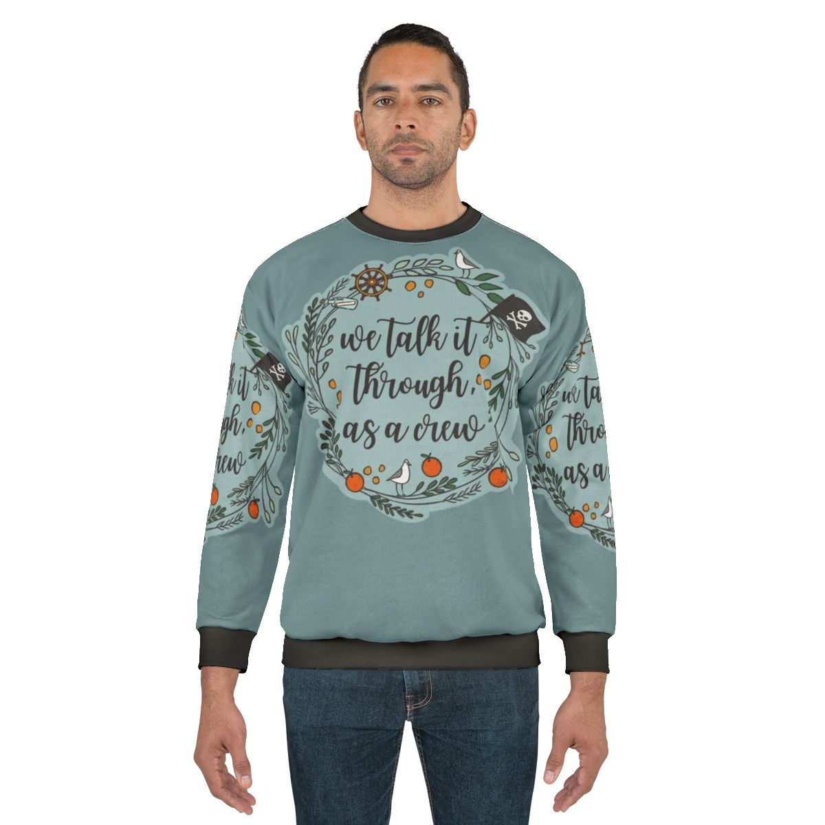 Bottle It Up OFMD Sweatshirt featuring Stede Bonnet from the TV show Our Flag Means Death
