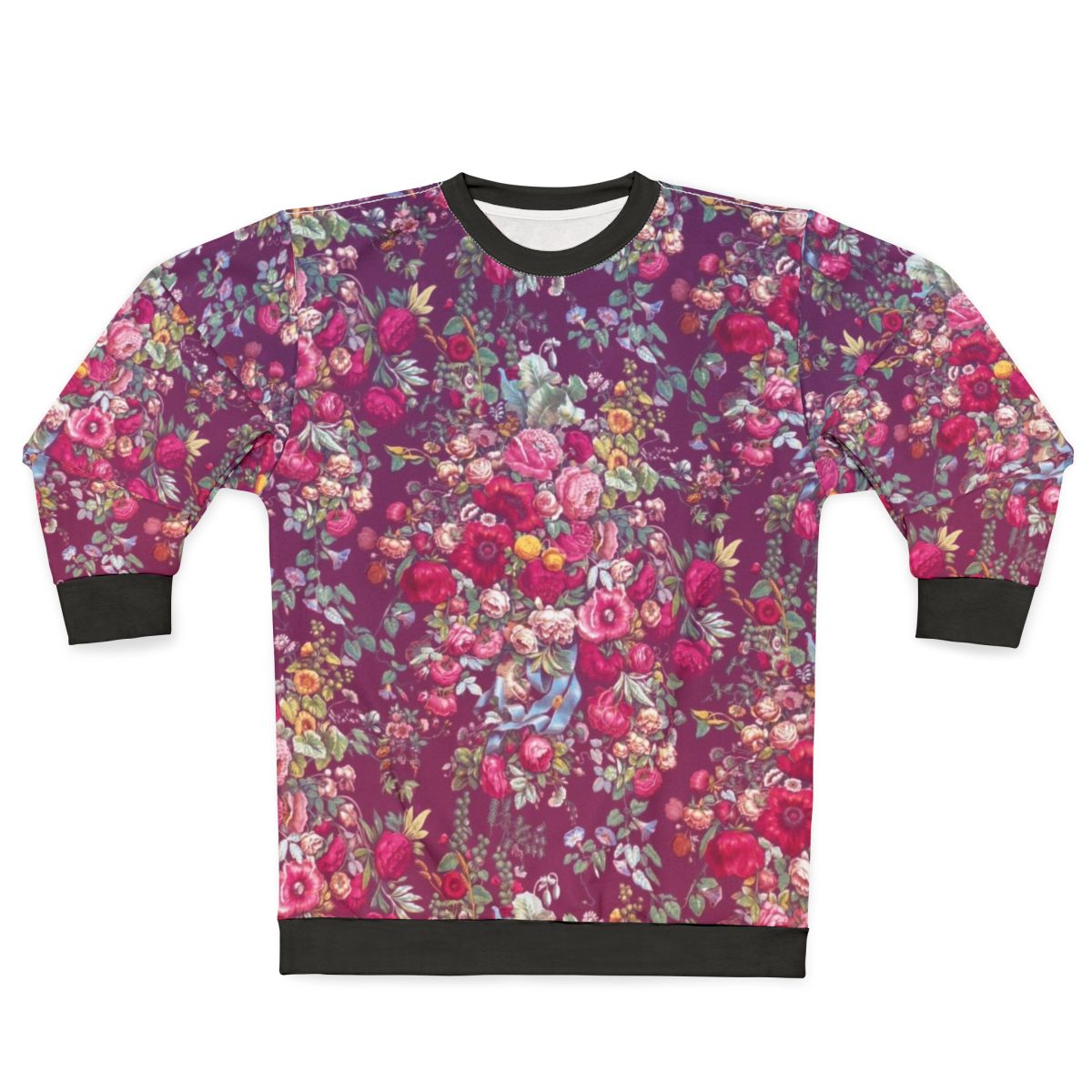 Bouquety floral sweatshirt in a vintage-inspired design