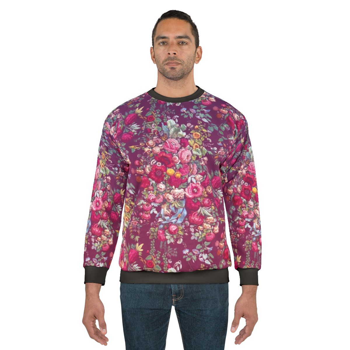 Bouquety floral sweatshirt in a vintage-inspired design
