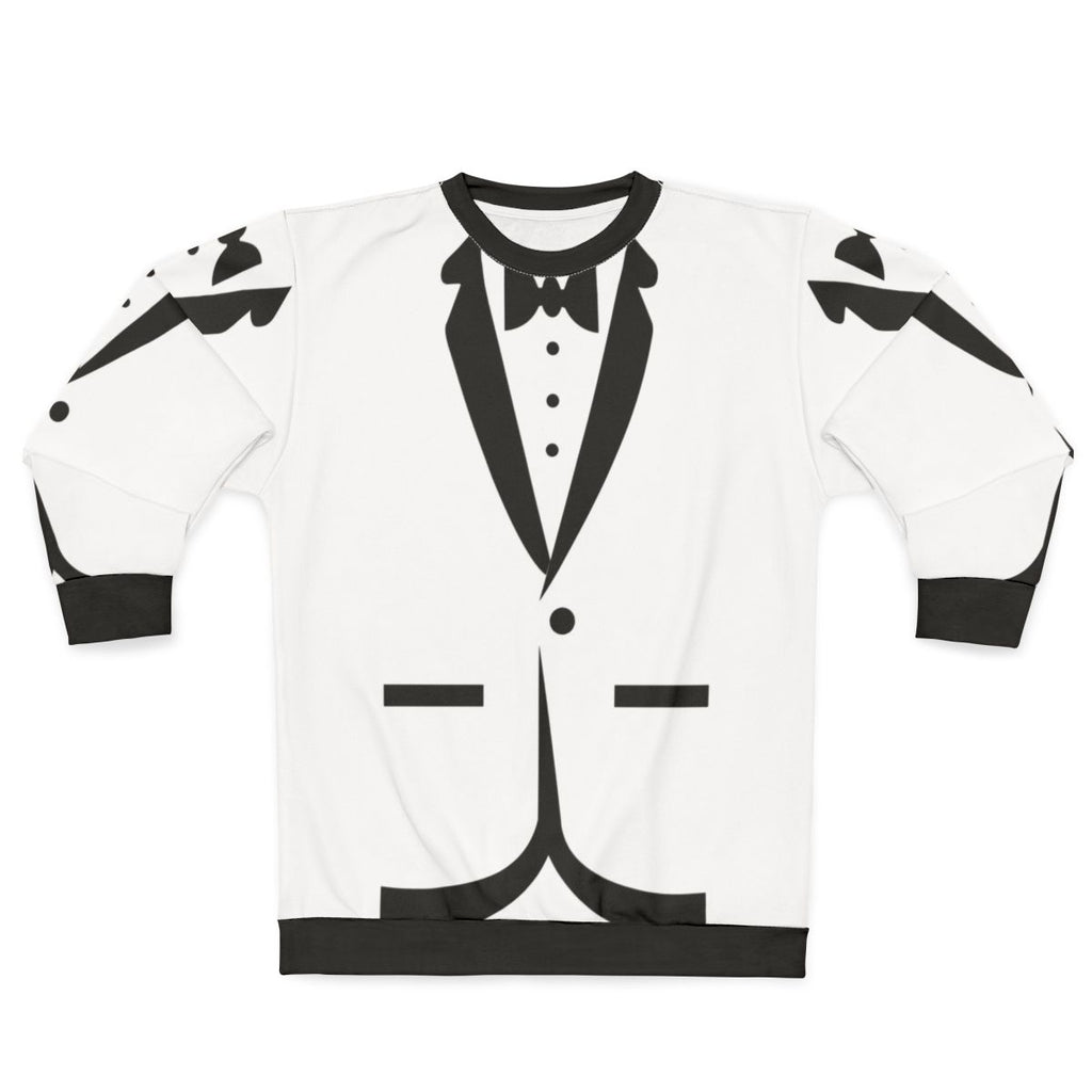 Bow tie tuxedo sweatshirt for men and cats