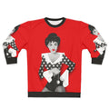 Bowler Hat Girl Sweatshirt featuring Alejandro Mogollo Art