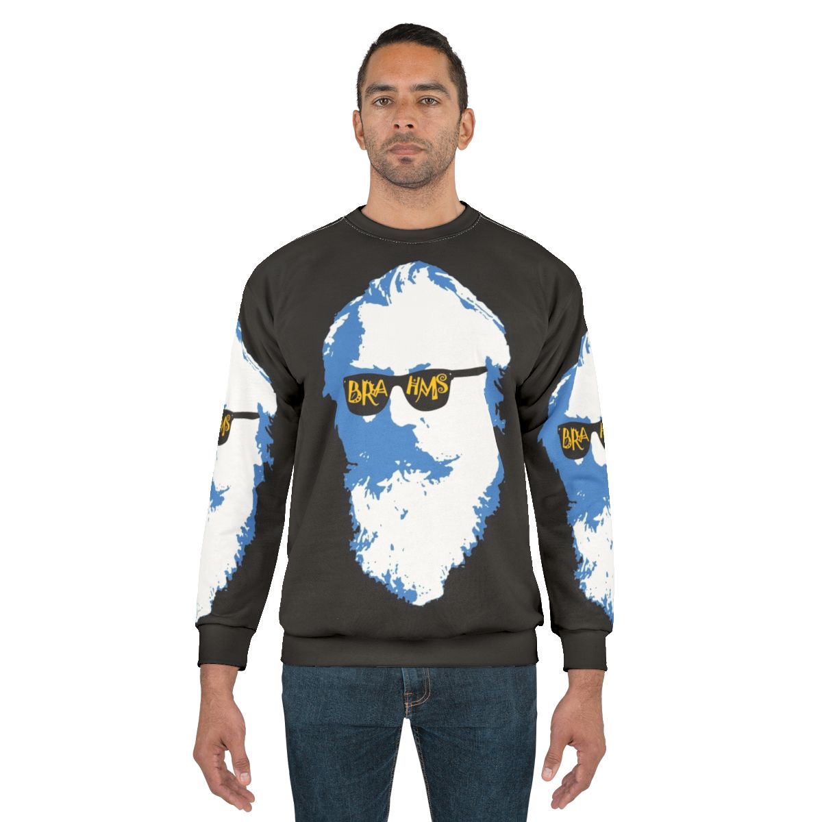 Brahms classical music composer retro sweatshirt