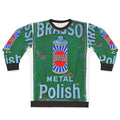 Vintage Enamel Sign Brasso Advert Sweatshirt