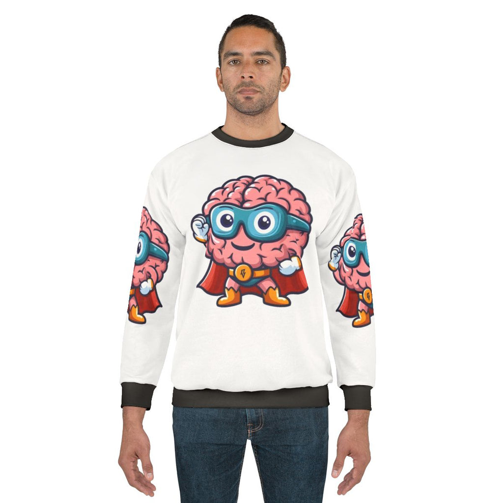 Brave Patient MRI Brain Superhero Sweatshirt