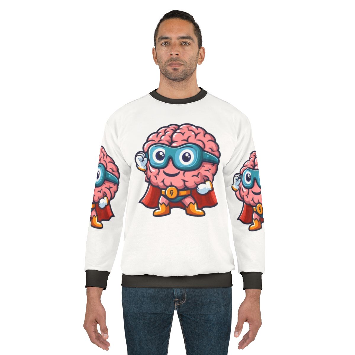 Brave Patient MRI Brain Superhero Sweatshirt
