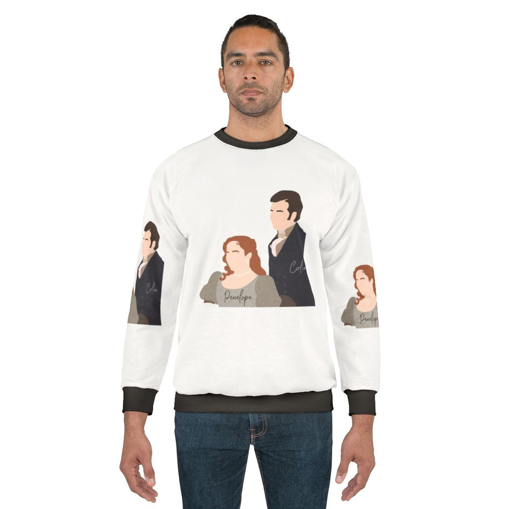 Bridgerton Penelope and Colin Smiling Sweatshirt