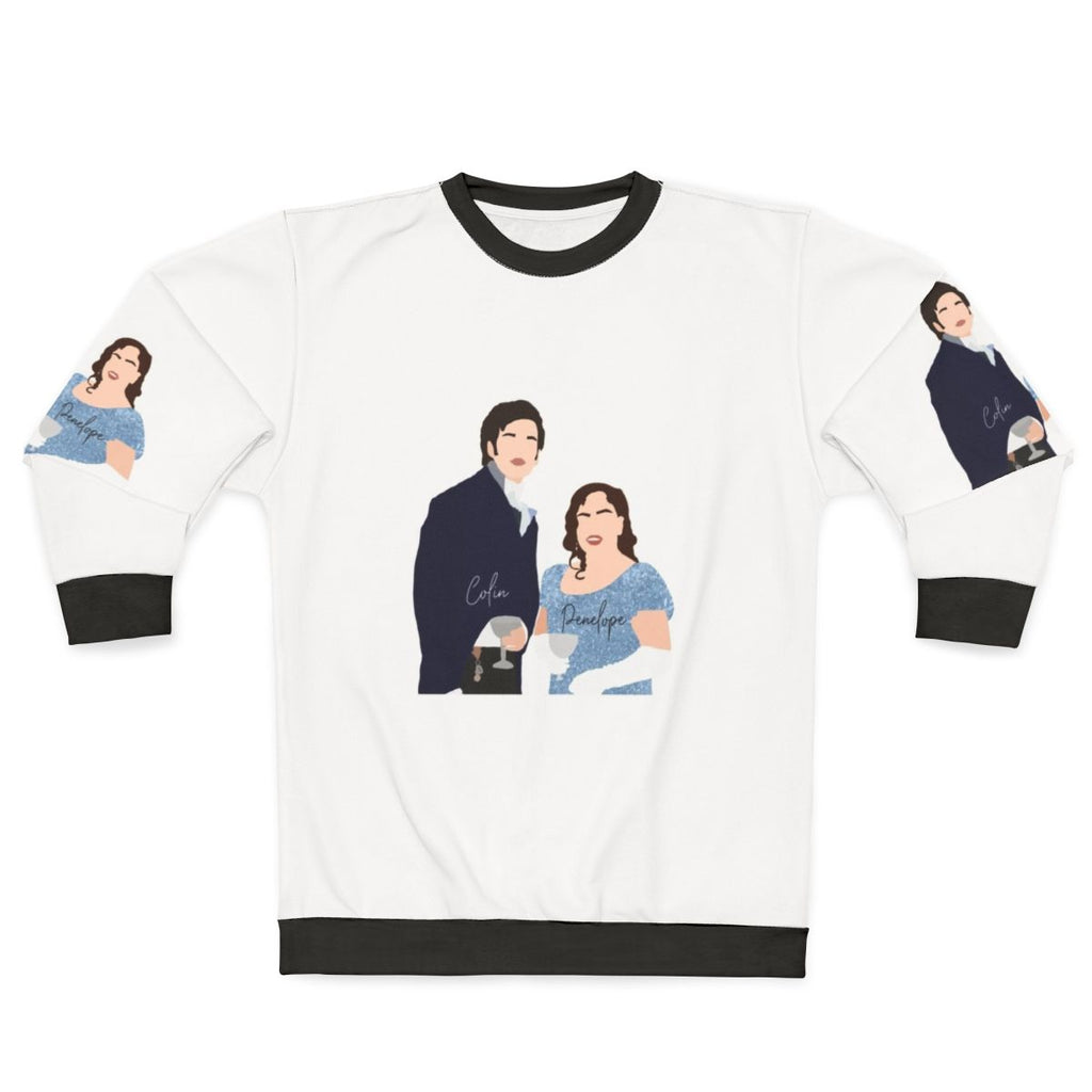 Bridgerton Penelope and Colin Smiling Sweatshirt