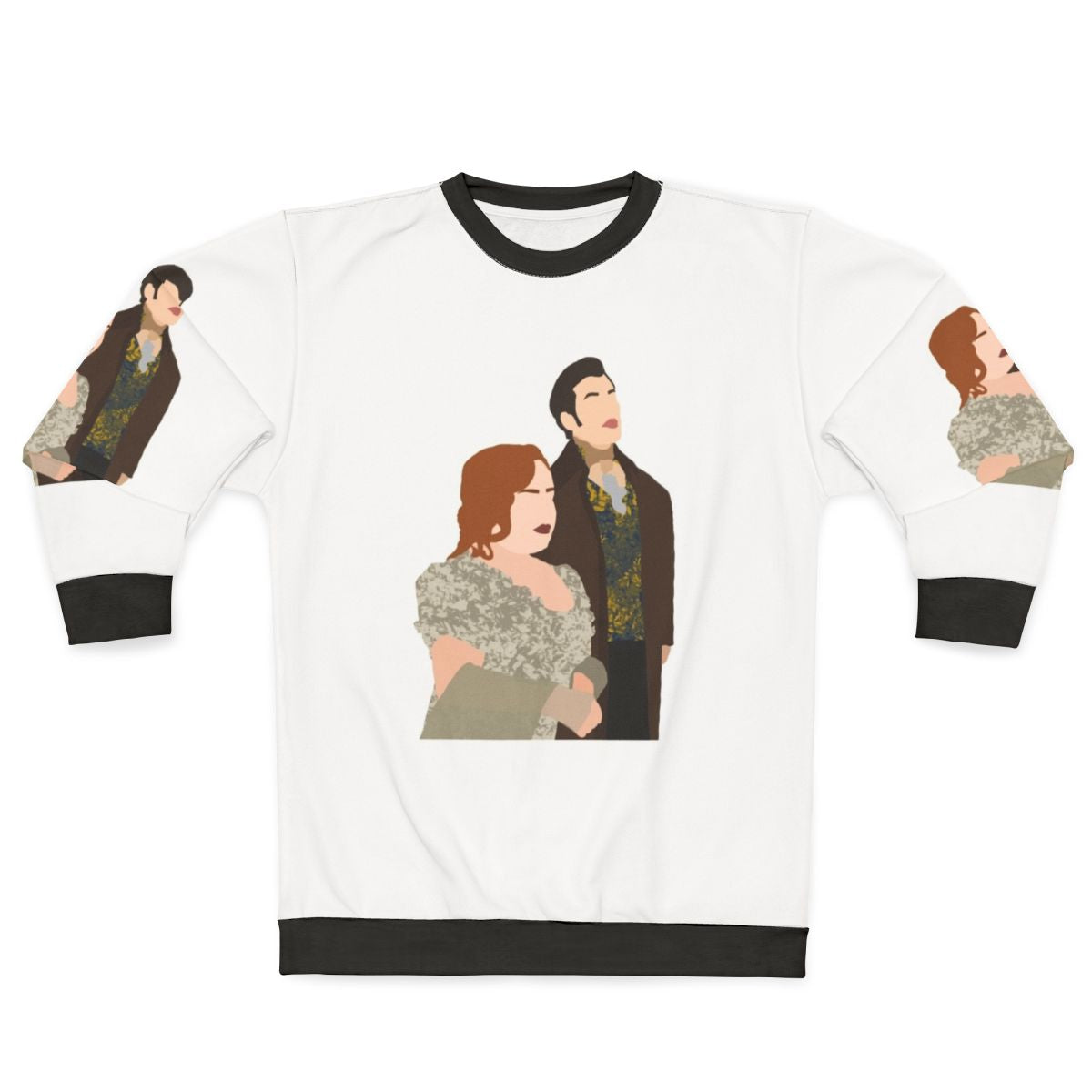 Bridgerton Penelope and Colin Polin Smiling Sweatshirt