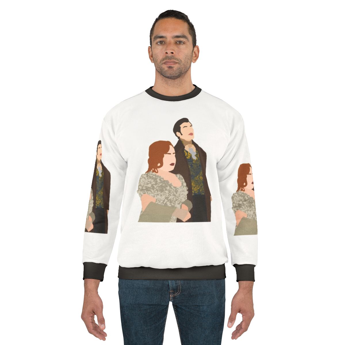 Bridgerton Penelope and Colin Polin Smiling Sweatshirt