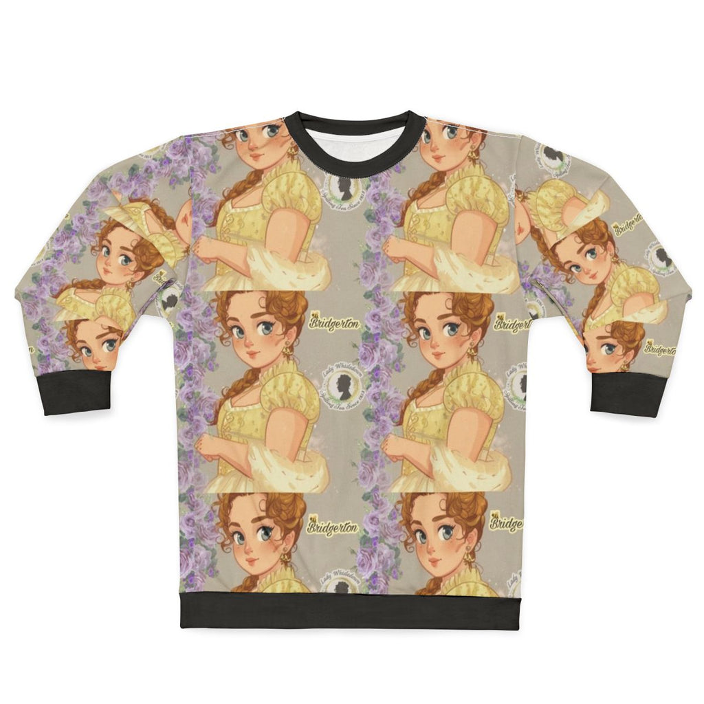 Bridgerton Inspired Sweatshirt with Regency Era Fashion Design