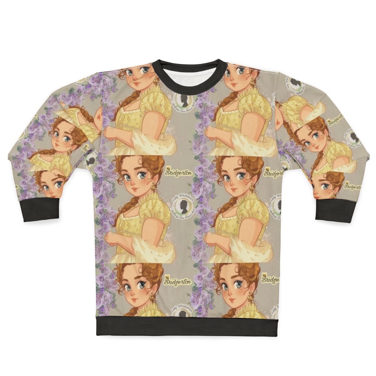 Bridgerton Inspired Sweatshirt with Regency Era Fashion Design