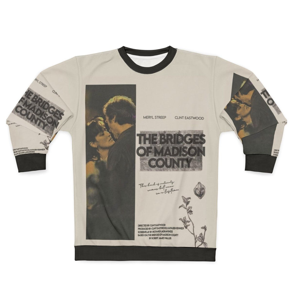 Bridges of Madison County movie sweatshirt featuring Meryl Streep and Clint Eastwood