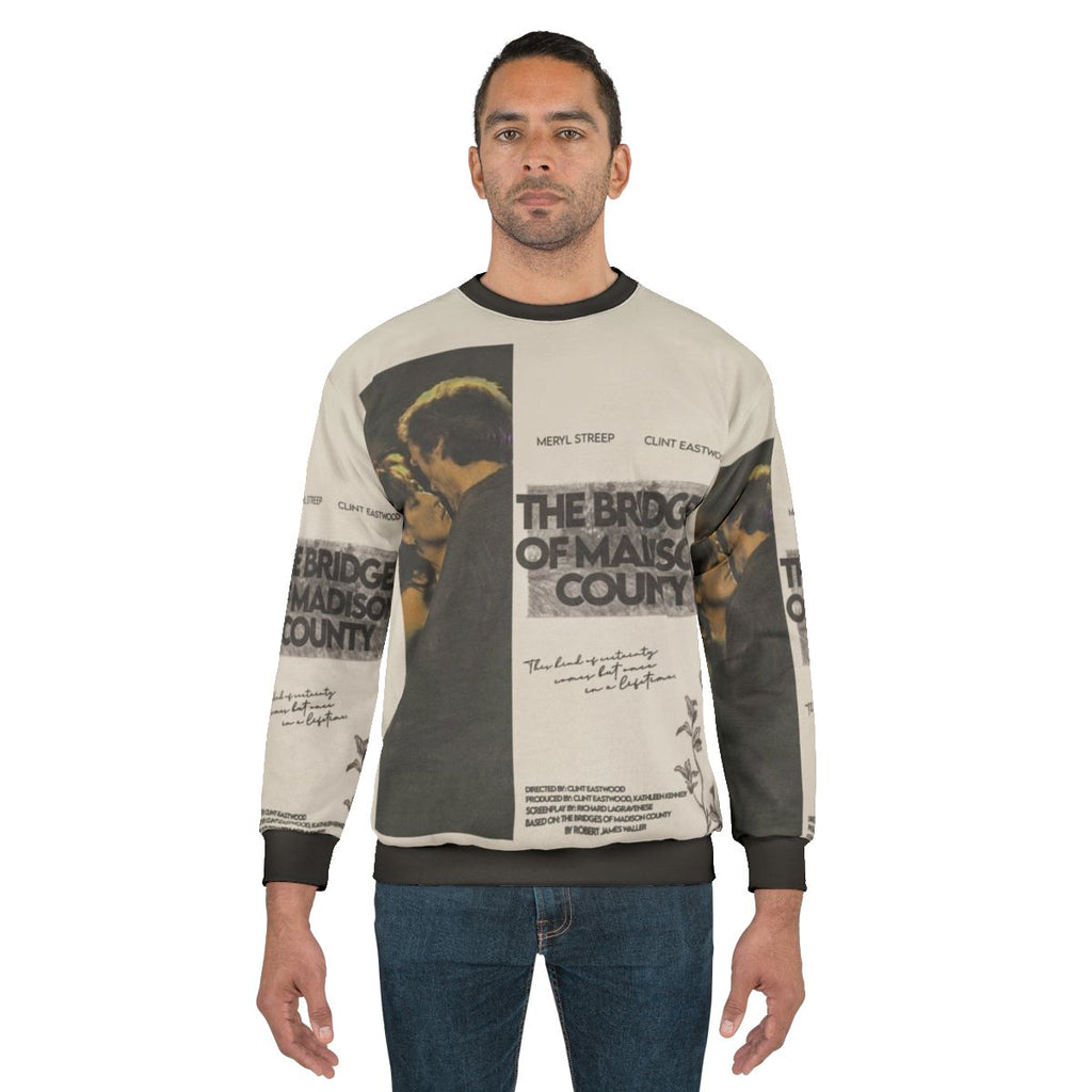 Bridges of Madison County movie sweatshirt featuring Meryl Streep and Clint Eastwood