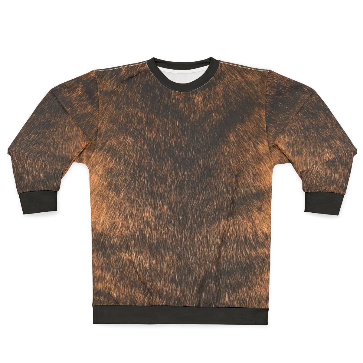 Brindle Animal Print Brown Brindle Dog Sweatshirt