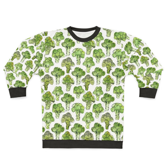 Broccoli floral watercolor pattern sweatshirt