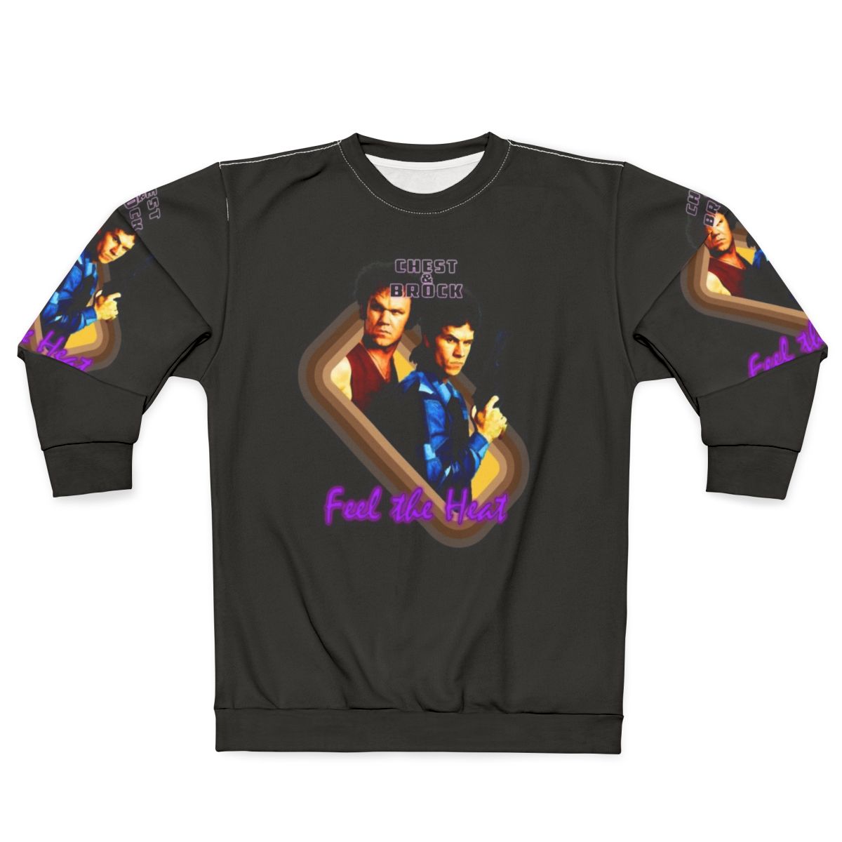Boogie Nights inspired "Brock and Chest Feel the Heat" sweatshirt
