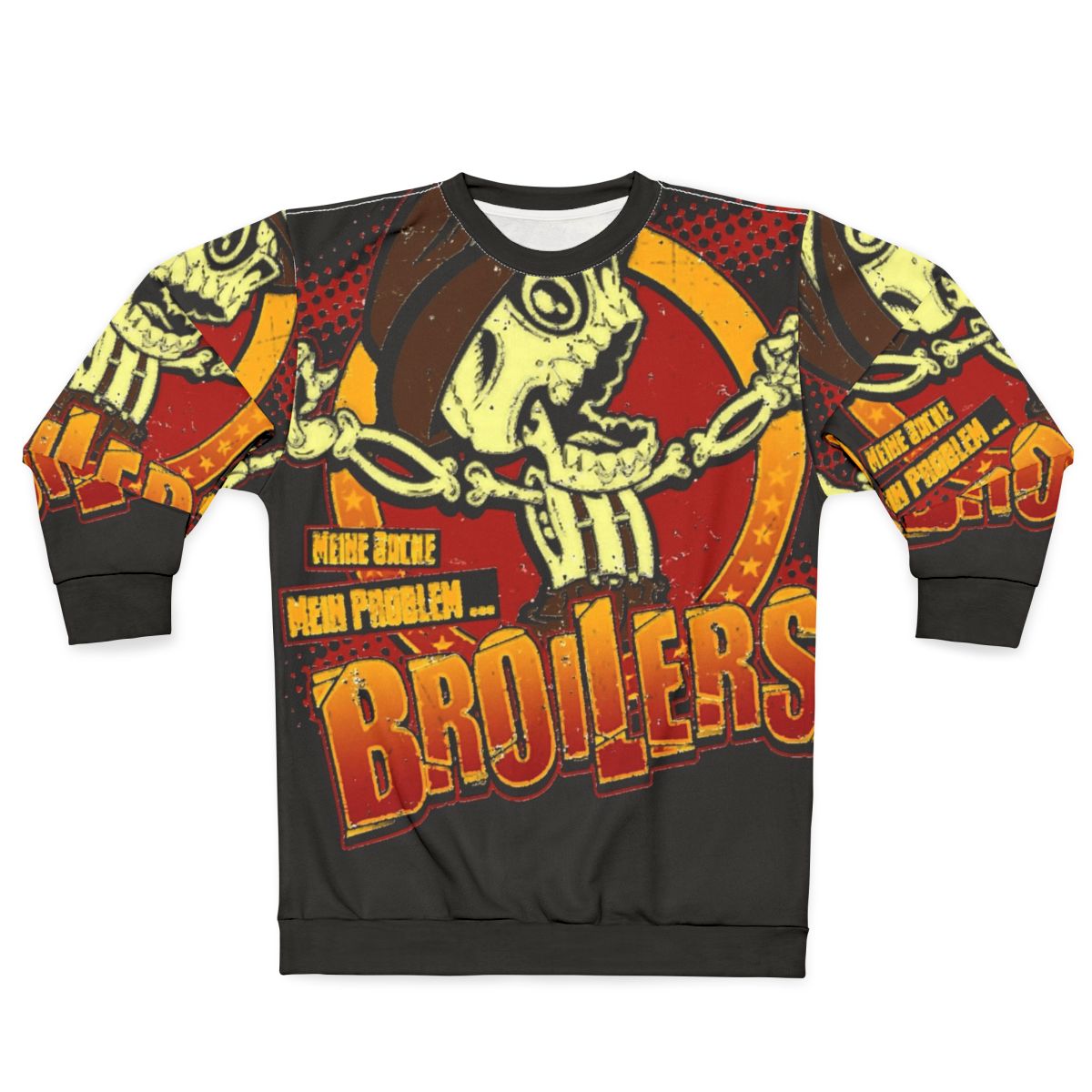Broiler chicken graphic design sweatshirt