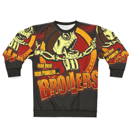 Broiler chicken graphic design sweatshirt