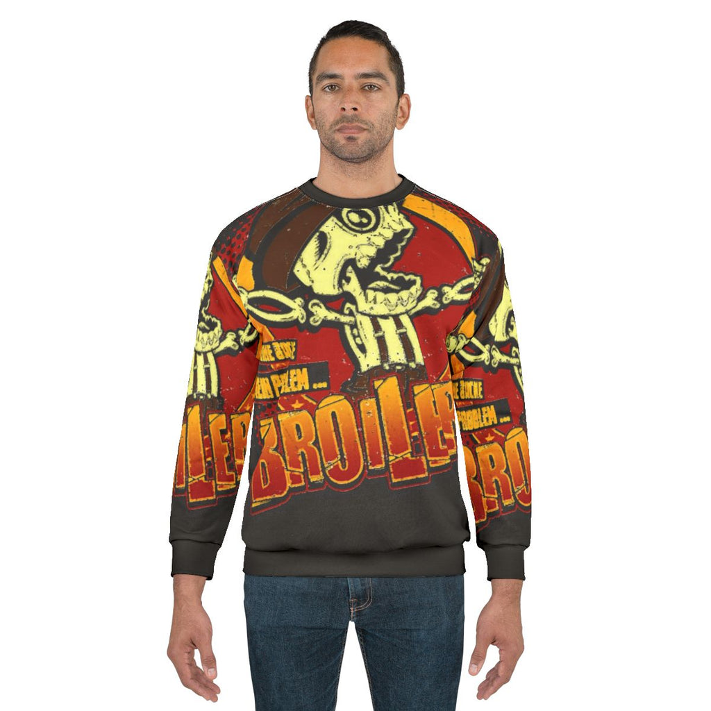 Broiler chicken graphic design sweatshirt