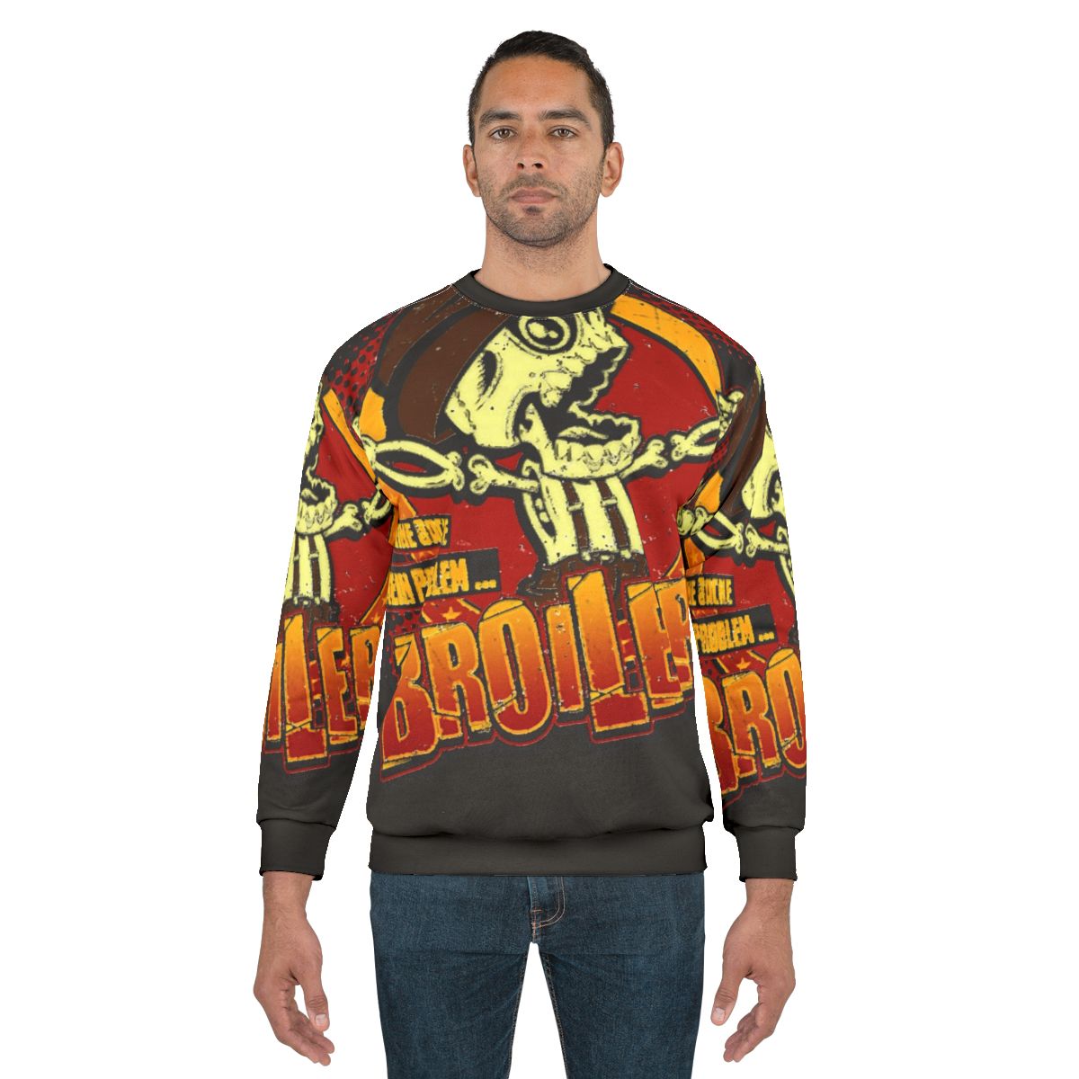 Broiler chicken graphic design sweatshirt