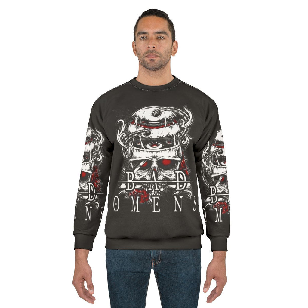Broken Skull Castlevania Sweatshirt with Alucard Sarcastic Humor
