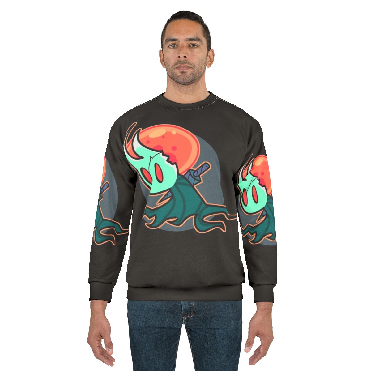 Hollow Knight Sweatshirt featuring the Broken Vessel character