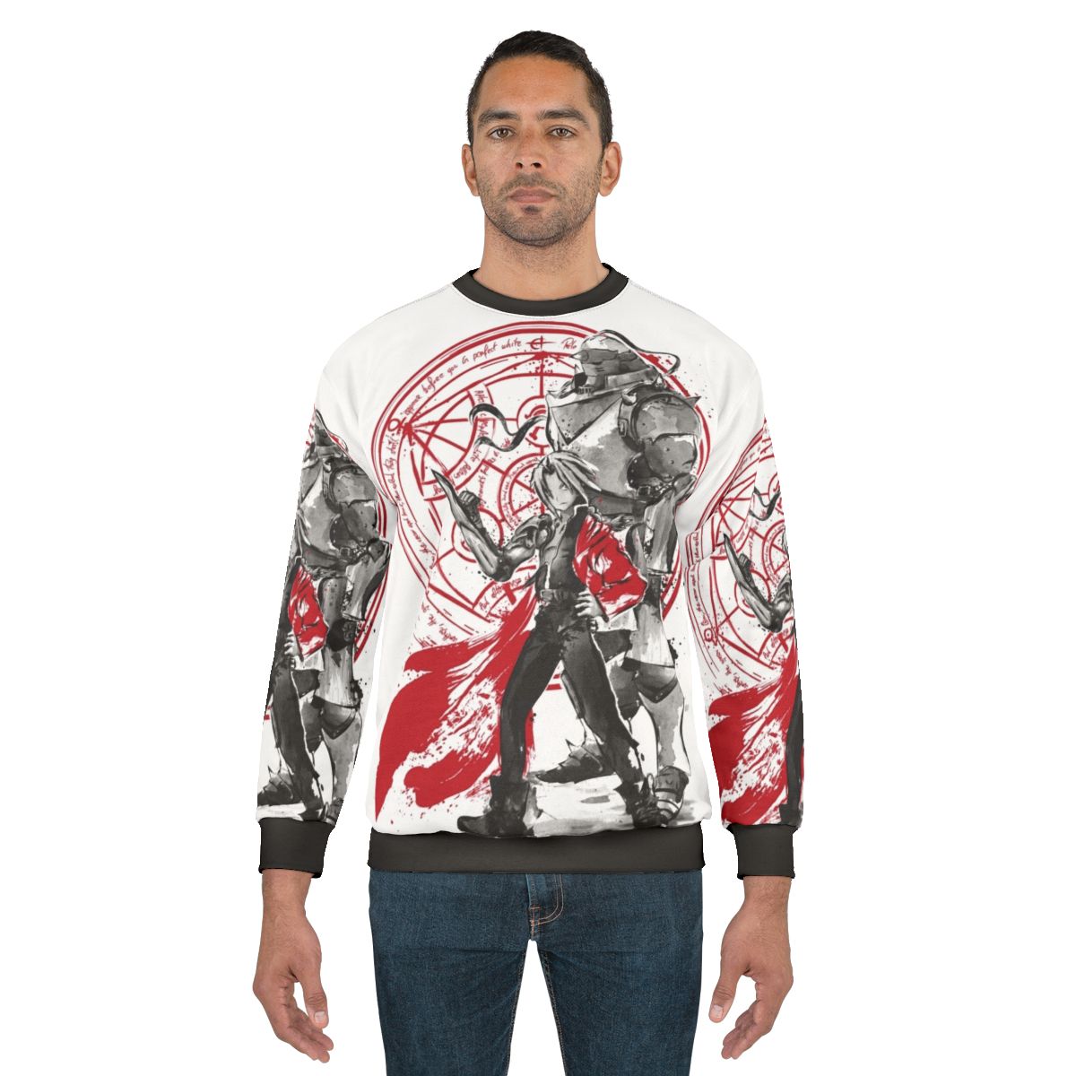 Fullmetal Alchemist Brotherhood Sumi E Sweatshirt