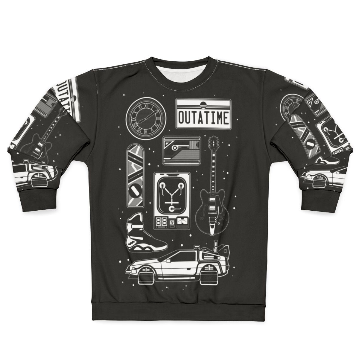 Retro BTTF icon set sweatshirt