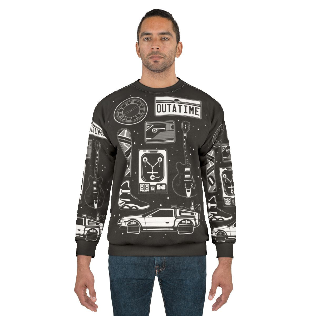 Retro BTTF icon set sweatshirt