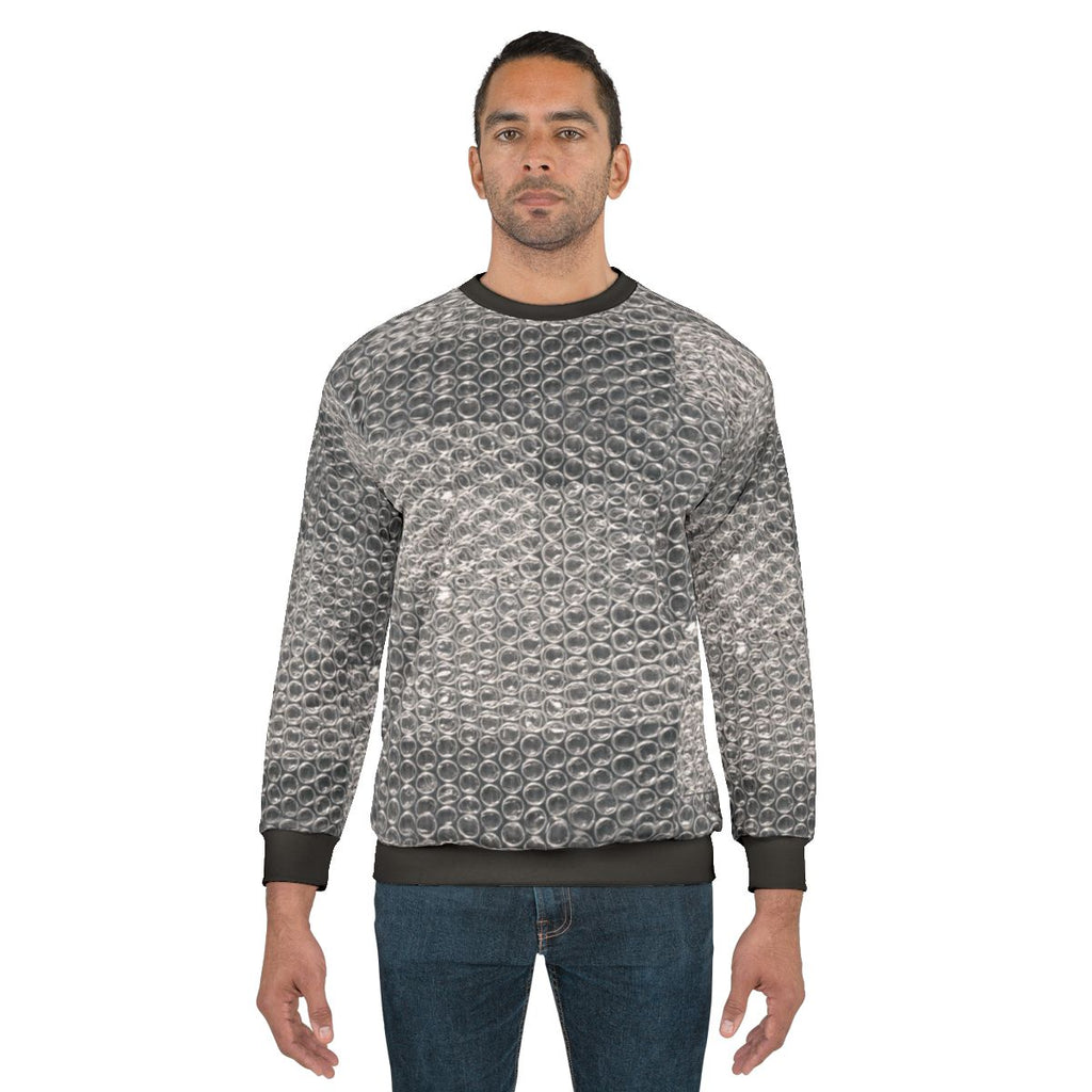 Bubble Wrap Sweatshirt for Industrial Fashion